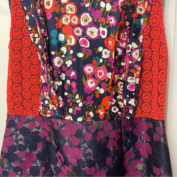 Boden Hotch Potch Multicolor Floral Mini Dress Size 10 - Picture 2 of 5